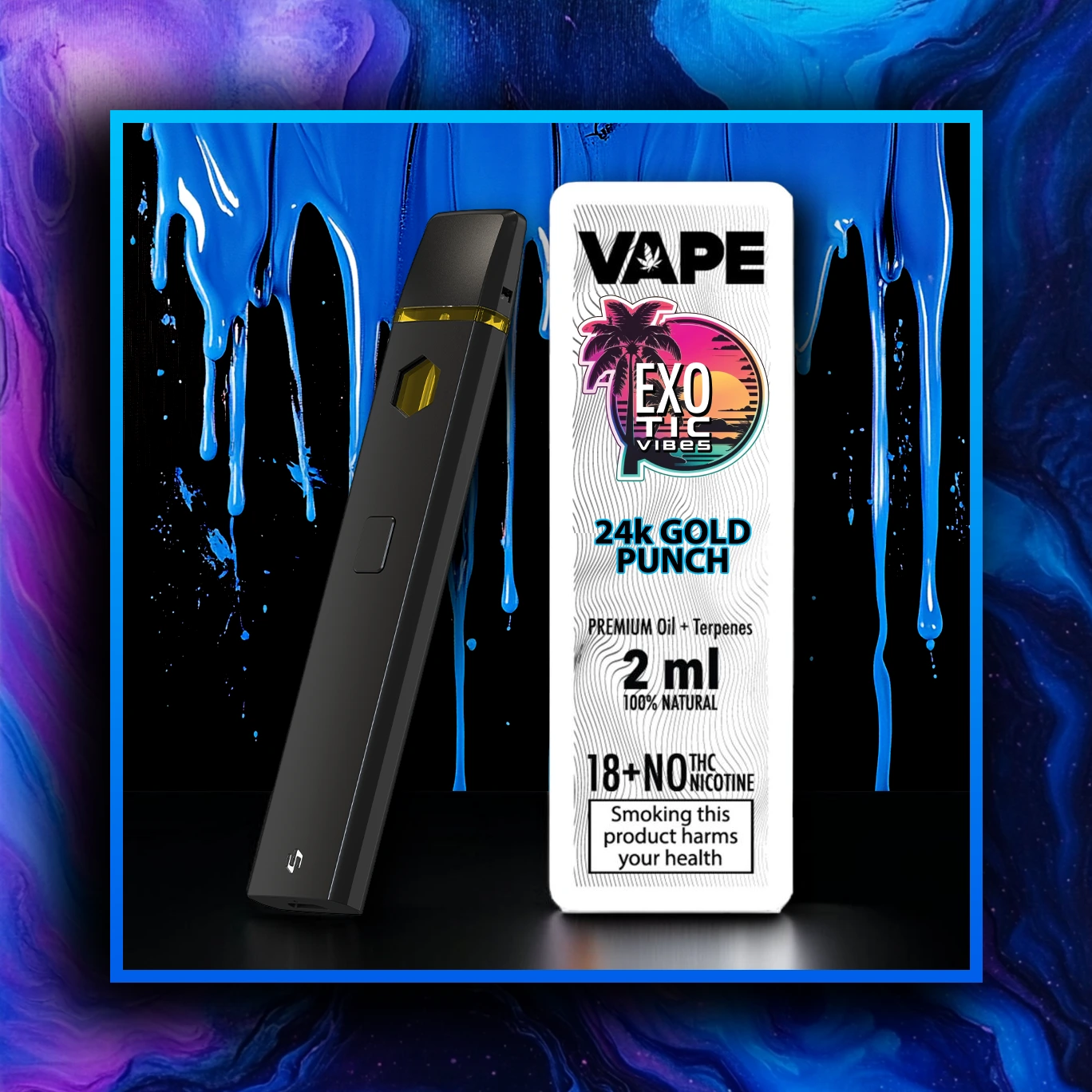 24k Gold Punch HHC Premium Vape - varjetà togħma - 2.00 ml. HHC vape