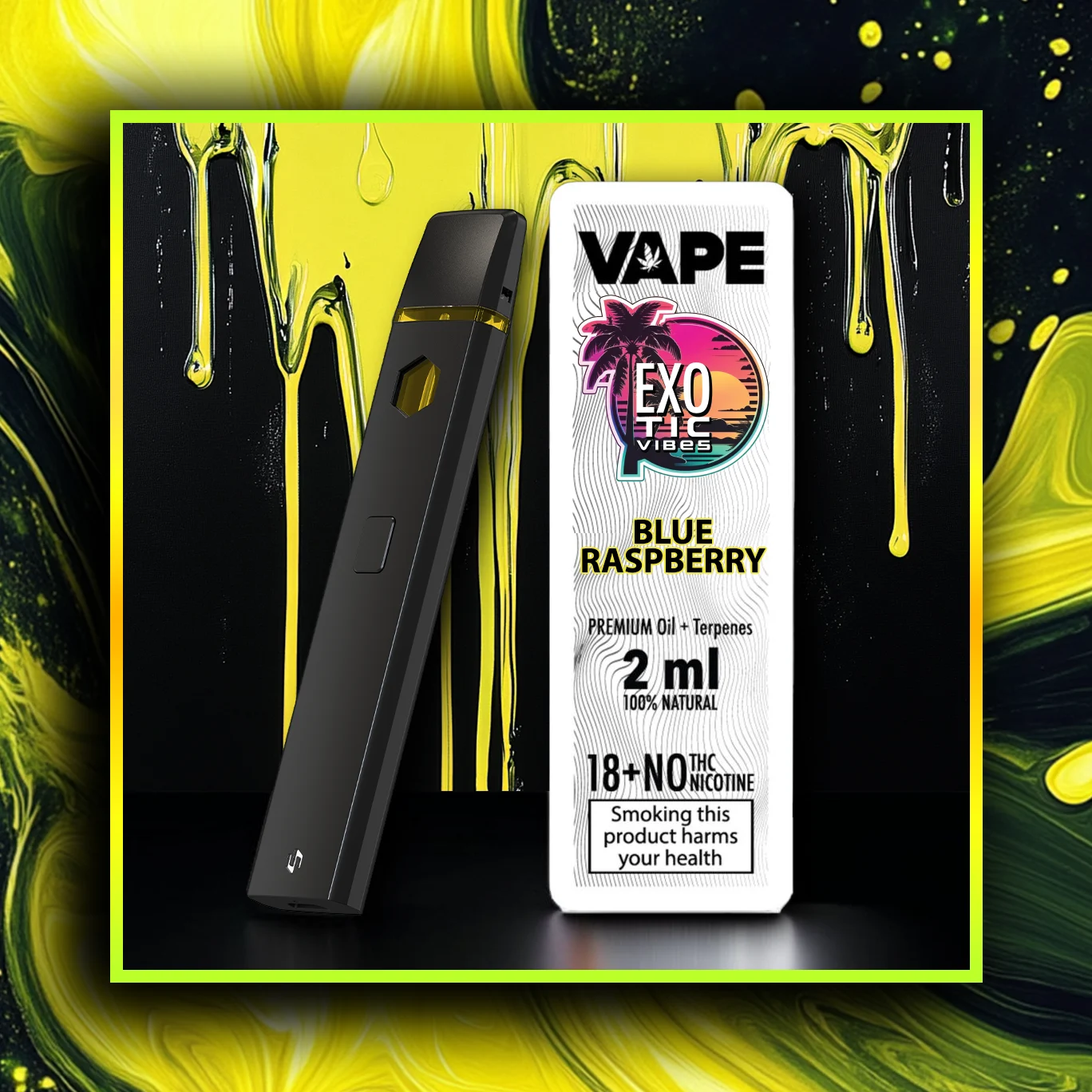 Blue Raspberry HHC Premium Vape - togħma - 2.00 ml. HHC vape