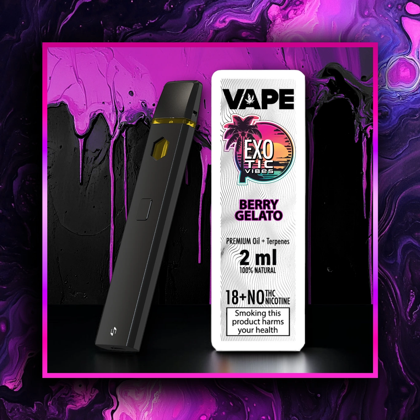 Berry Gelato H4CBD 2.0 - razza bit-togħma - 2.00 ml. H4CBD vape