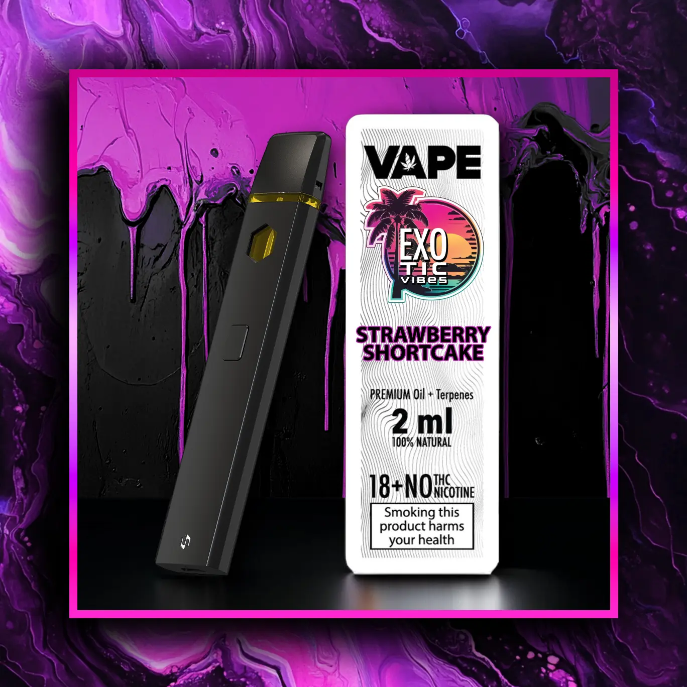 Strawberry Shortcake HHC Vape premium - varjetà - 2.00 ml. HHC vape